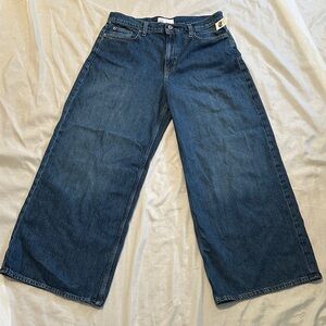 NWT  Gap High Rise Stride Wide Leg Jeans Sz 30